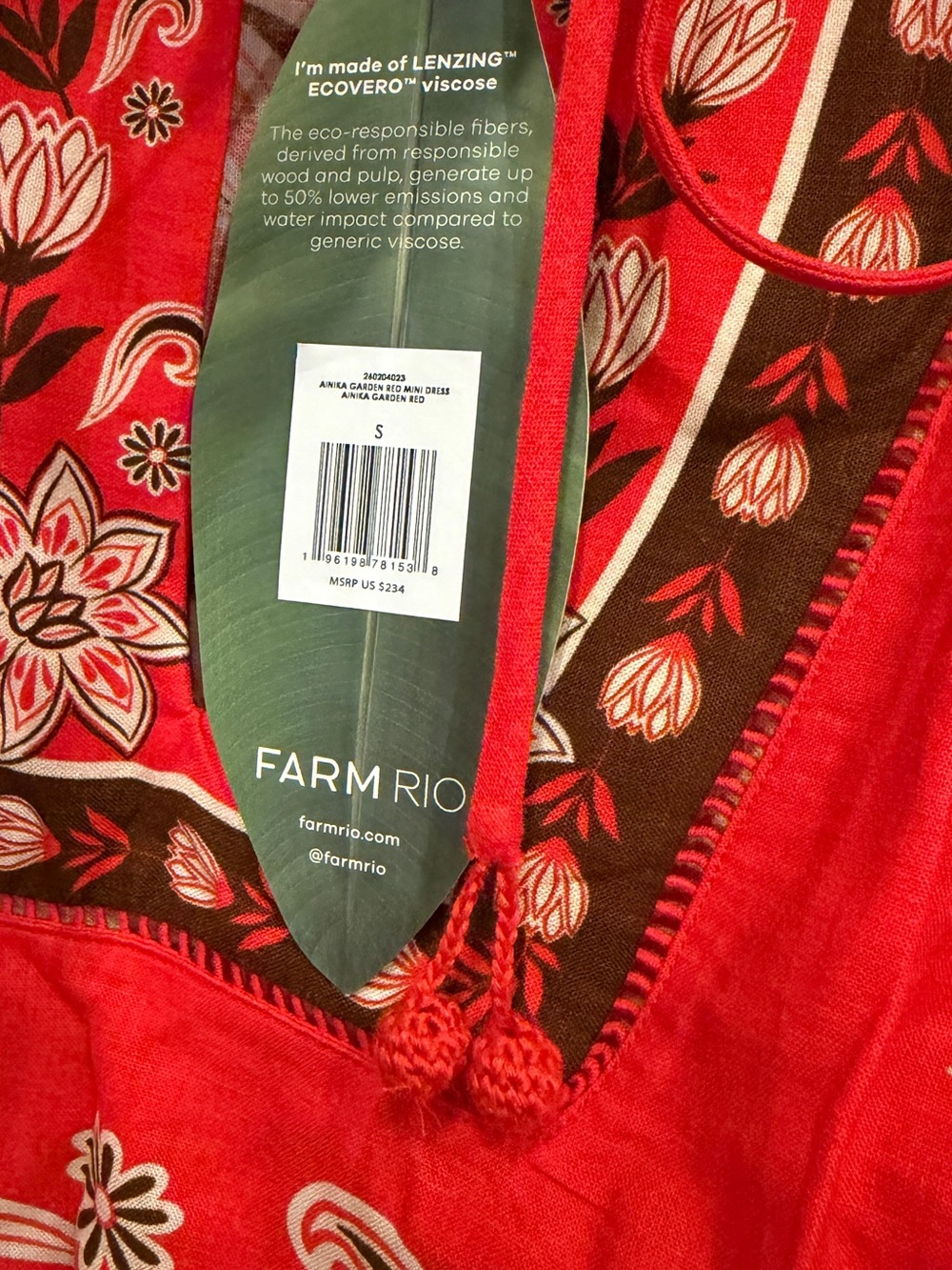 BNWT FARM RIO Mini Dress Size S - Picture 5 of 7